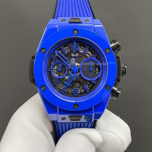Hublot blue ceramic watch