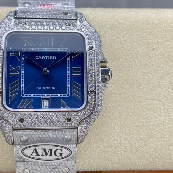 Cartier Santos full of diamonds