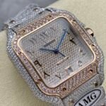 Cartier Santos full of diamonds